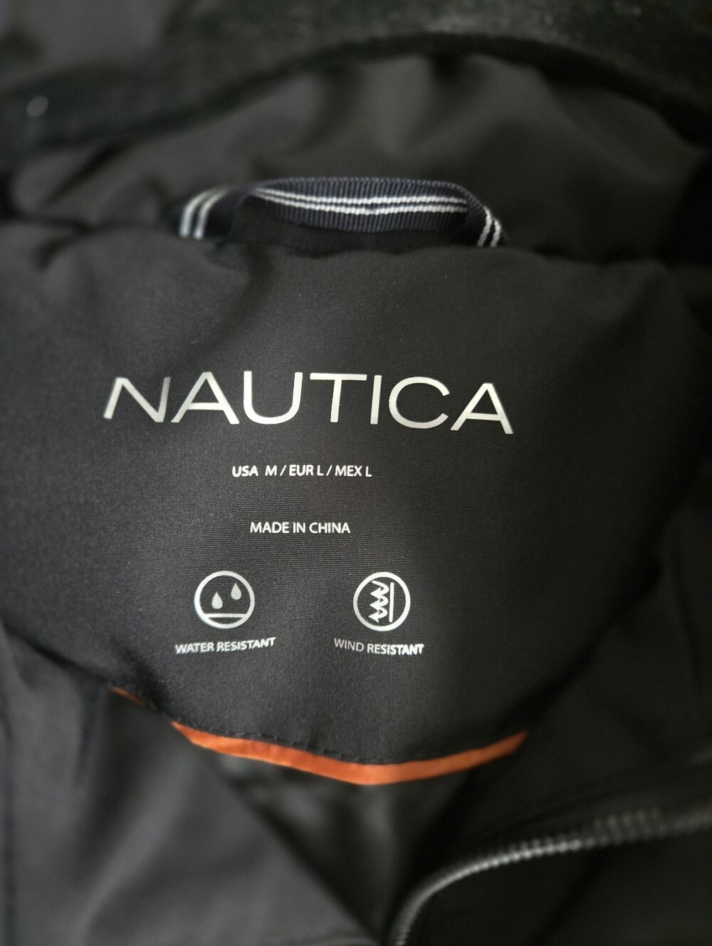 NAUTICA Women's Black Quilted Parka Coat with Faux Fur Hood. Size M - Picture 3 of 8